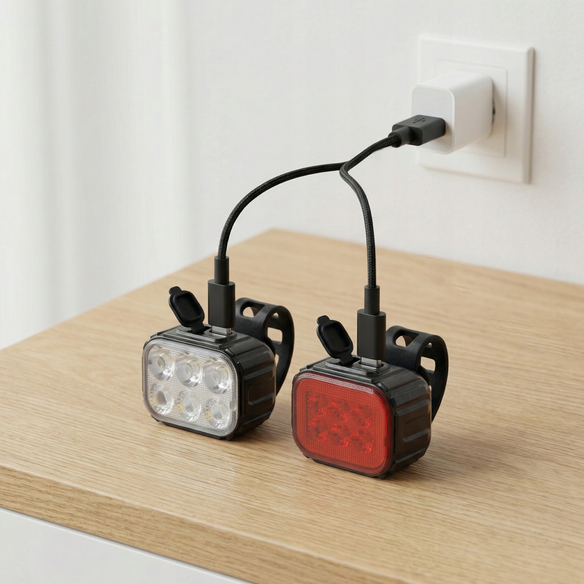 Front Bike Light Set Rear LED Light 500lm Light For Baby Kind set