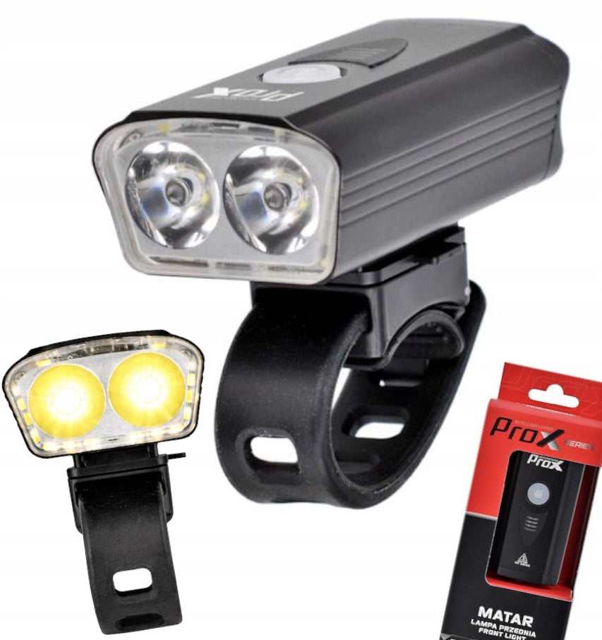 Front Bike Light for Handlebar Prox Matar 900Lm USB-C