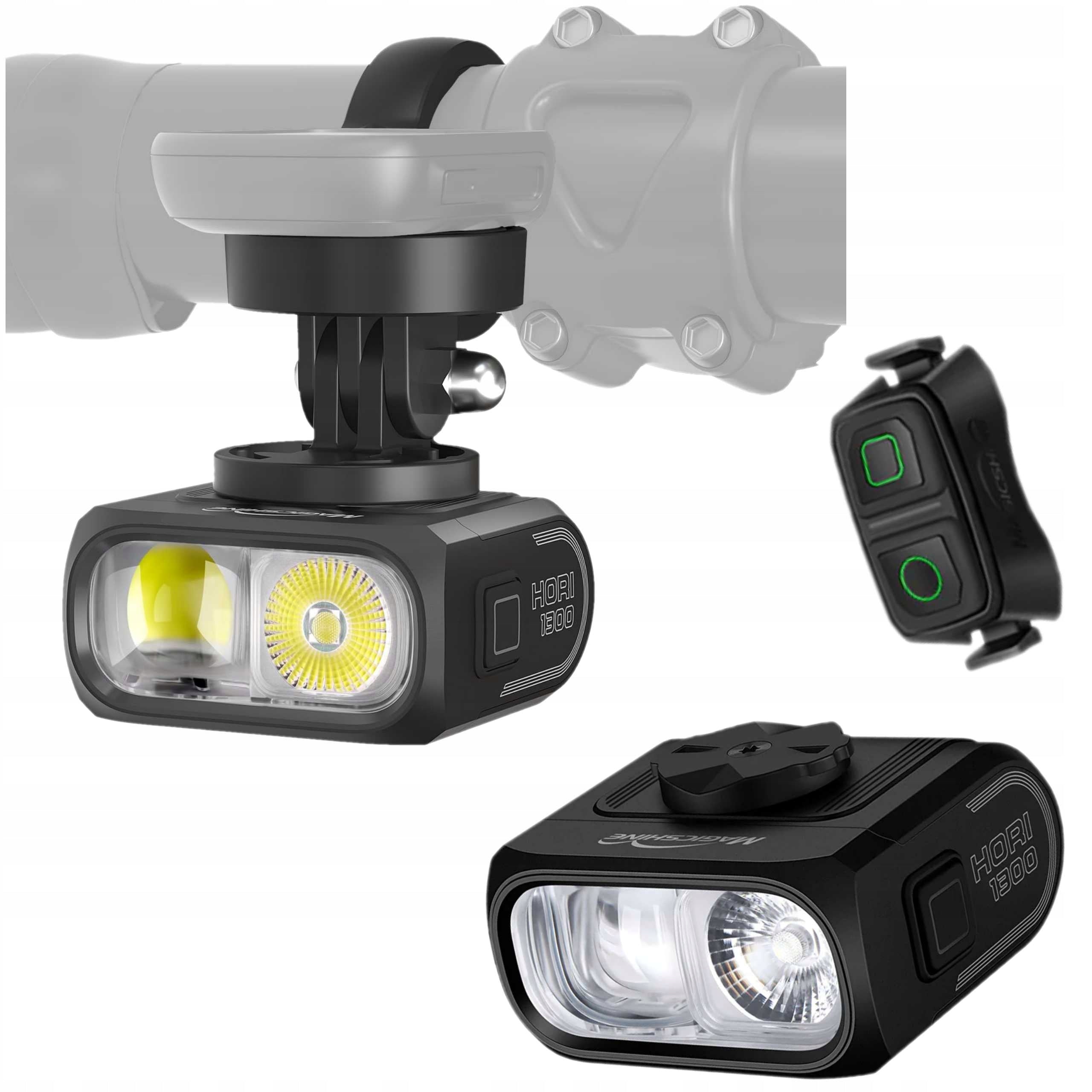 Front Light Magicshine HORI 1300 with Remote Control USB-C IPX6 1300lm