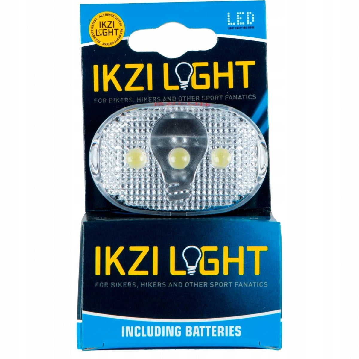 Front bicycle lamp Ikzi 3 LED Packaging status original