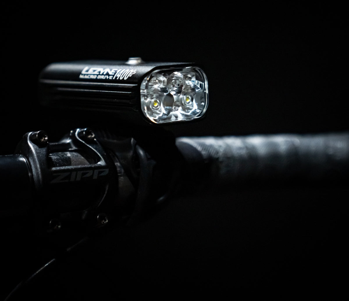 Front bicycle light LEZYNE MACRO DRIVE 1400+ 1400 lm 7 MODES USB-C Brand Lezyne