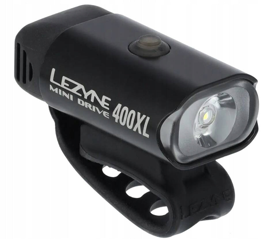 Front bike light Lezyne Mini Drive 400XL 400 lumens USB black Manufacturer code LZN-1-LED-24F-V204