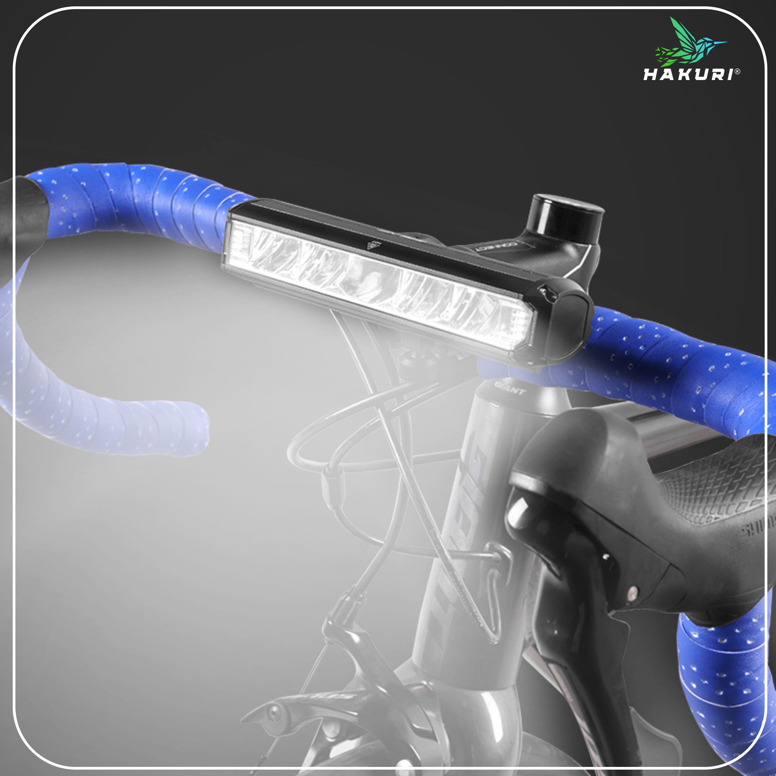 Front bike light POWERFUL PRO 3250 lumens 4 modes HAKURI lighting Manufacturer code Przednia lampka BLADE PRO 3250 lumenów HAKURI