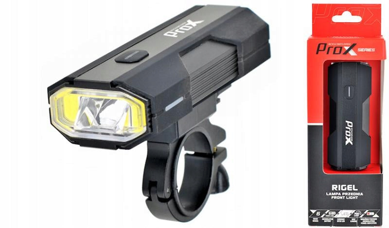 Front bike light PROX RIGEL 700Lm, 4400mAh, USB-C