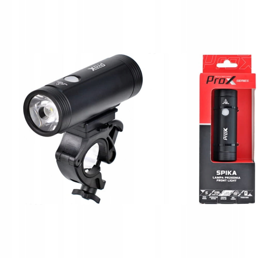 Front handlebar bike lamp front Prox Spika 1100 lm USB