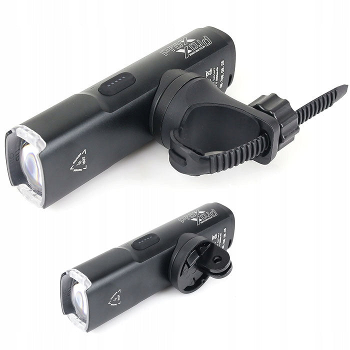 Front lamp PROX NOVA PRO 1600Lm, BLACK, 5000mAh, SAFE, MEMORY MODE, USB-C Manufacturer code A-O-B-P-0556