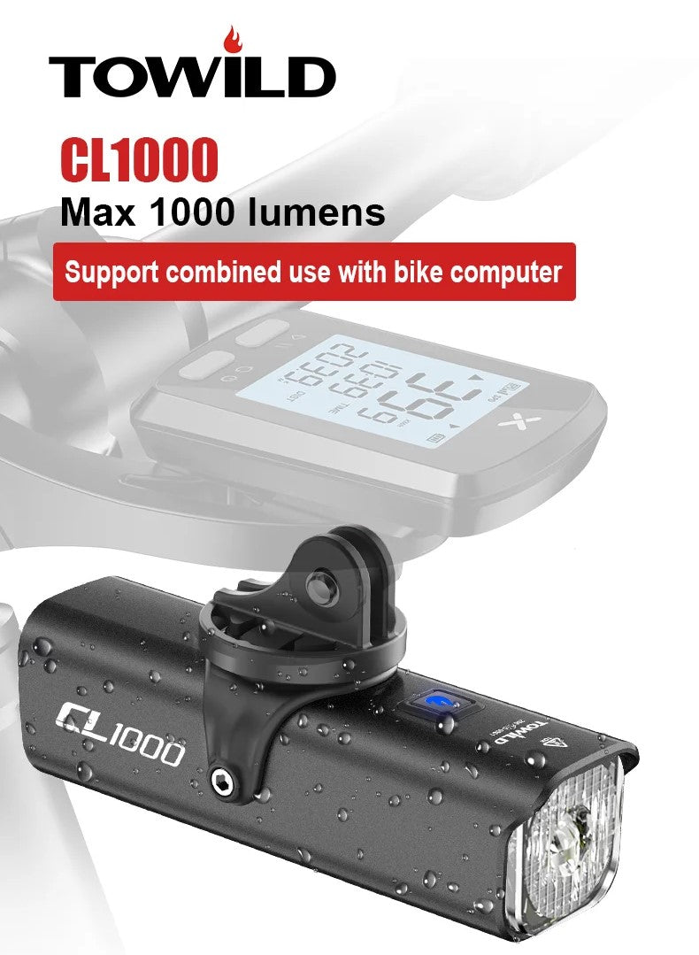 Front lamp Towild CL 1200 lumens, powerbank Brand Towild