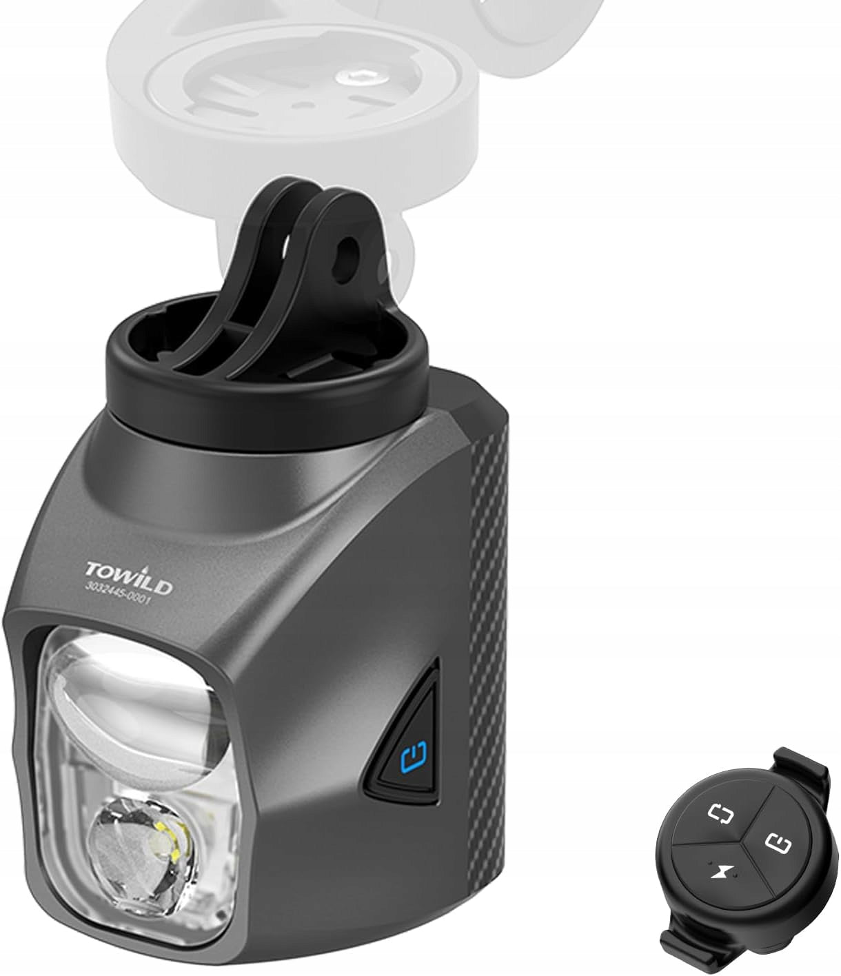 Front lamp Towild DL1700 lumens + remote control, two-LED, powerbank function