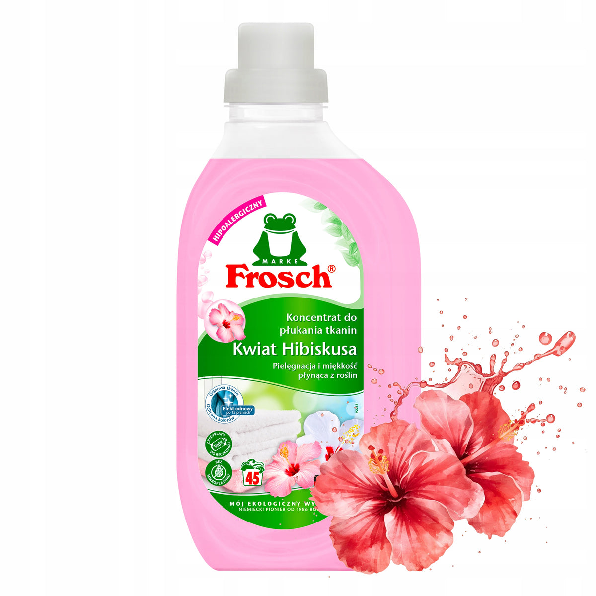 Frosch Fabric Rinsing Concentrate Hibiscus Flower 45 Washes 900 ml
