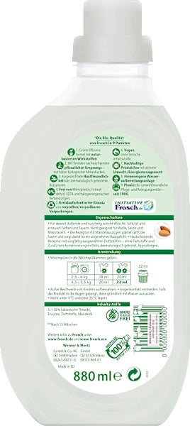 Frosch Hypoallergenic Almond Rinse Liquid 40 Brand Frosch
