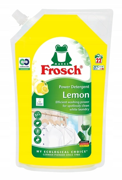 Frosch Lemon detergent for washing white 22 washes 1.5 L