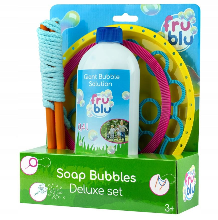 Fru Blu Deluxe Set + Liquid 0,4l Soap Bubble Set for Kids for Bubbles Manufacturer code DKF0484