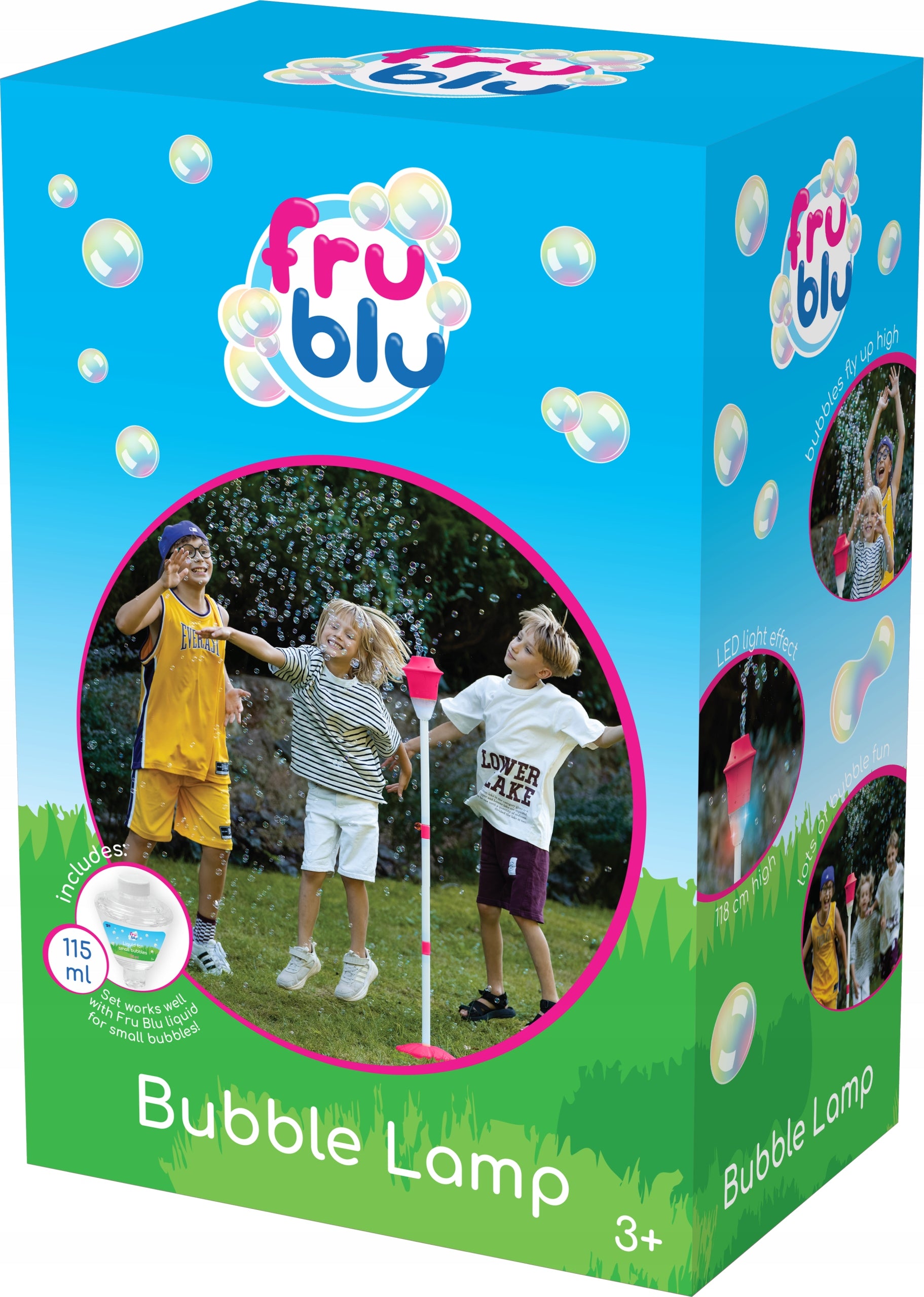 Fru Blu Soap Bubbles Set Machine Lantern for Bubble Liquid 115ml