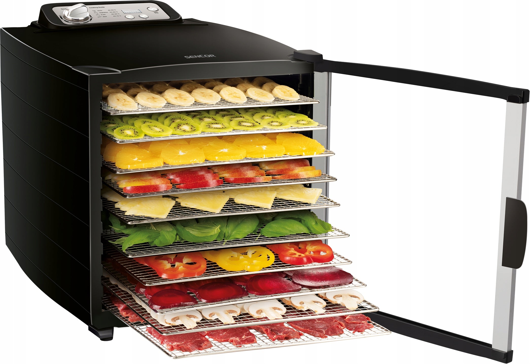 Fruit Mushroom Dryer LARGE Food Strong 800W 75°C SENCOR SFD-7000BK EAN (GTIN) 8590669272075