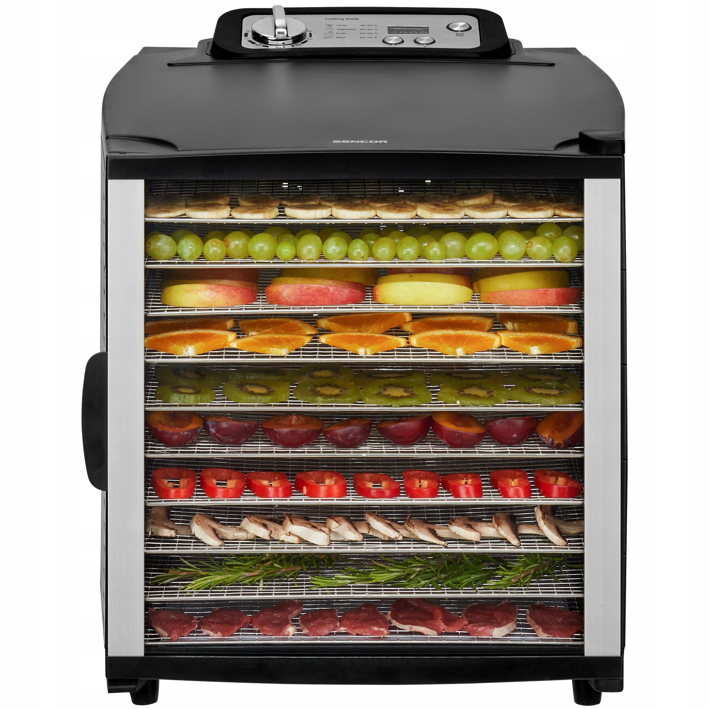 Fruit Mushroom Dryer LARGE Food Strong 800W 75°C SENCOR SFD-7000BK