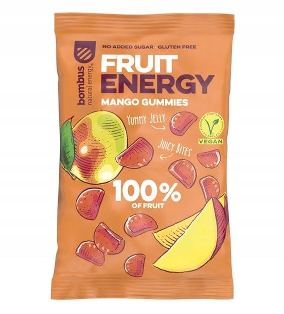 Fruit gummies MANGO 100% GLUTEN FREE FRUIT 35g BOMBUS