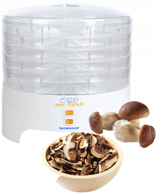 Fruit mushroom dryer ADJUSTABLE HEIGHT 5 SIEVES NIEWIADÓW 970.04 500W