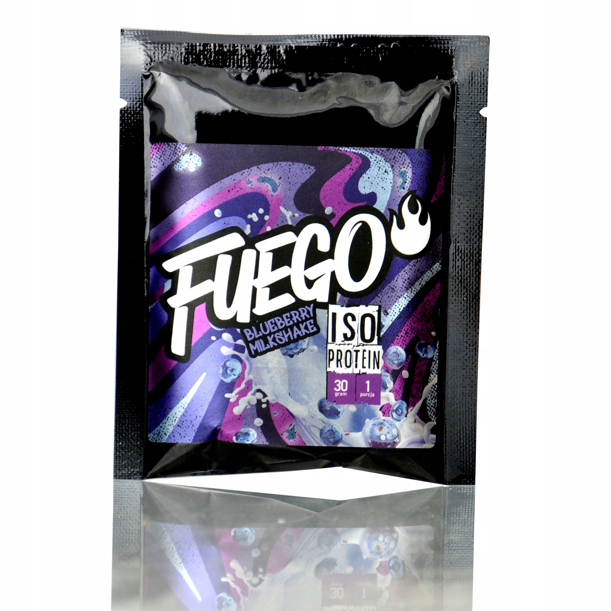 Fuego Iso Protein Blueberry Milkshake 30g with Blueberry Milkshake Flavour