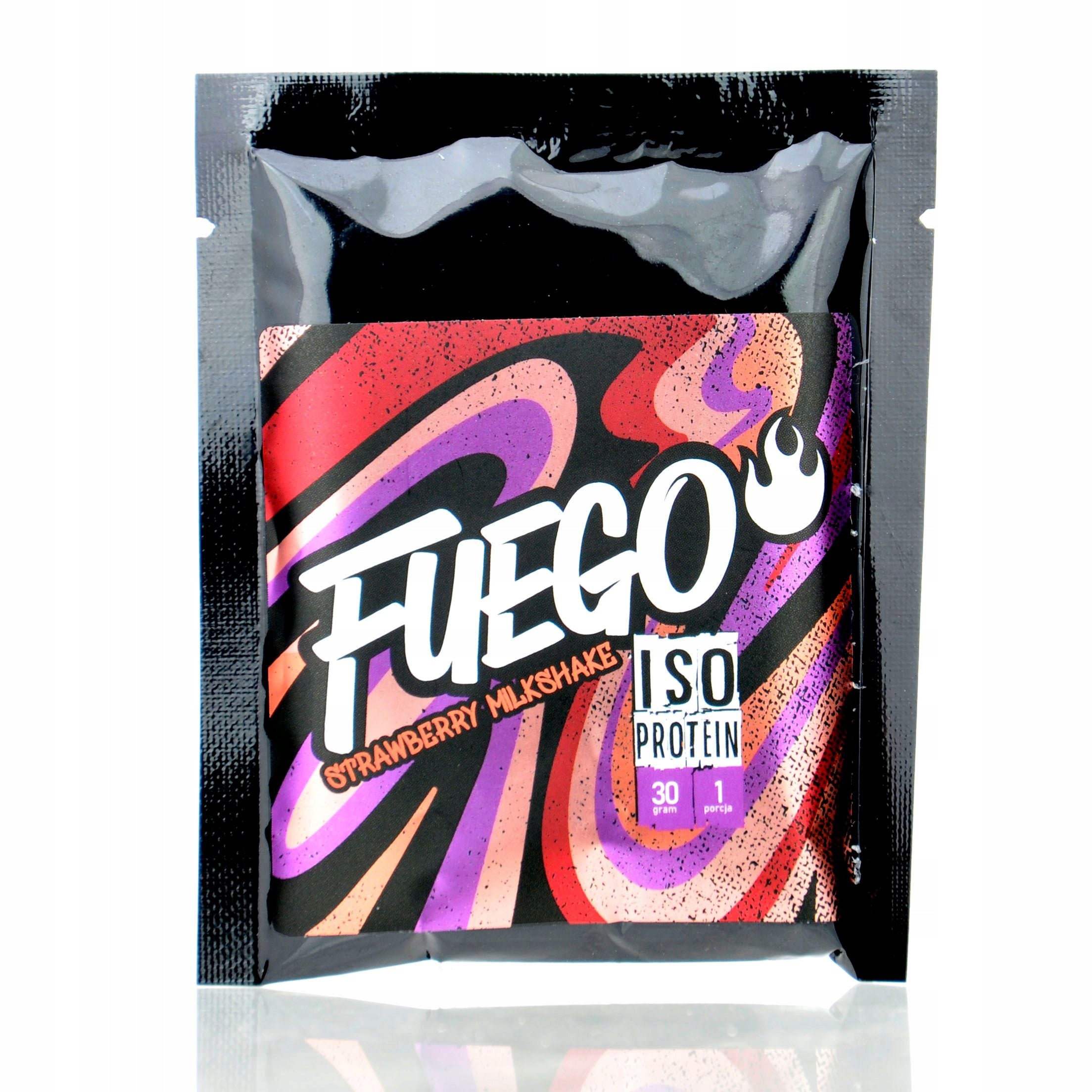 Fuego Iso Protein Strawberry Milkshake 30g - whey protein isolate