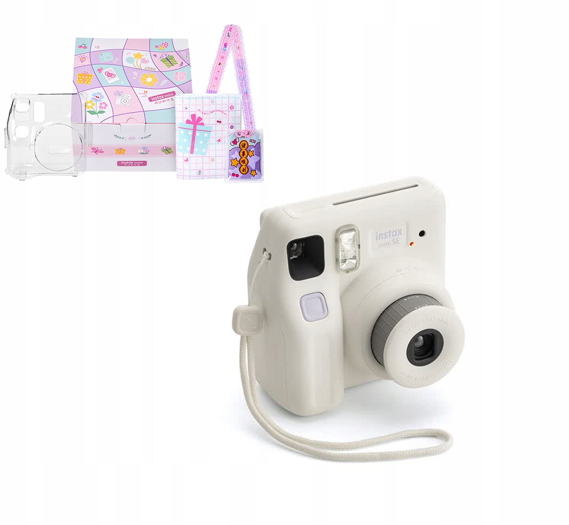 Fujifilm Instant Camera instax Mini SE White+Accessories Kit