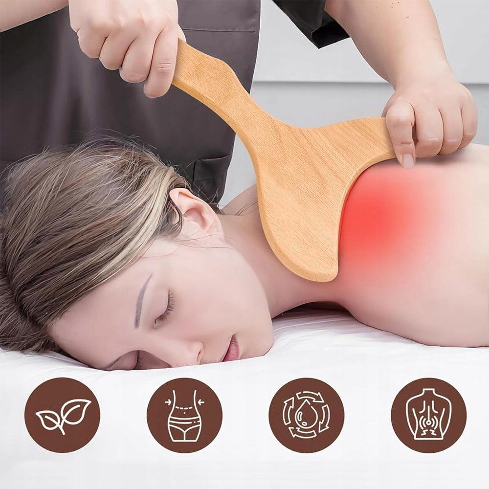 Full Body Massage Set Wooden 6 Pcs Rolled Muscle Tools Medical device no