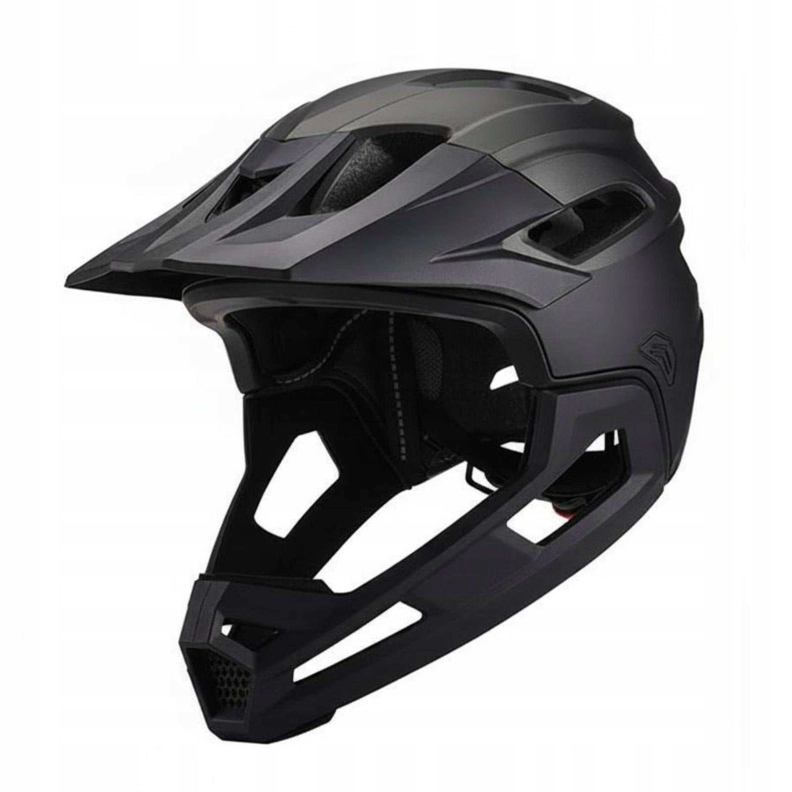Full Cover Mountain Bike Helmet Rough Terrain Riding Black Titanium