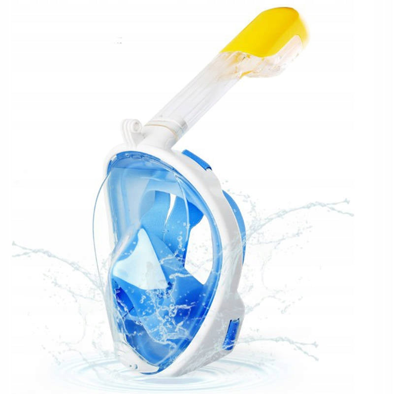 Full Face Diving Mask L/XL Blue Folding with Tube Manufacturer code maska do nurkowania