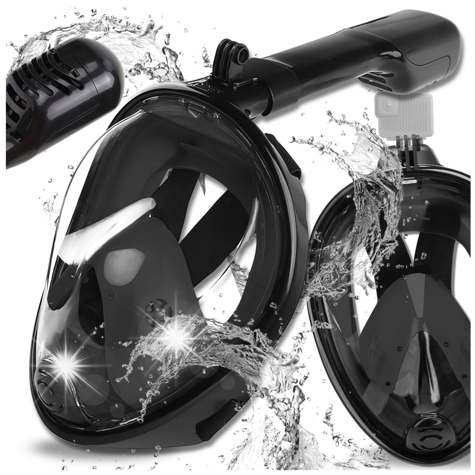 Full Face Diving Mask L/XL Folding for Swimming Snorkeling CZA Packaging status original