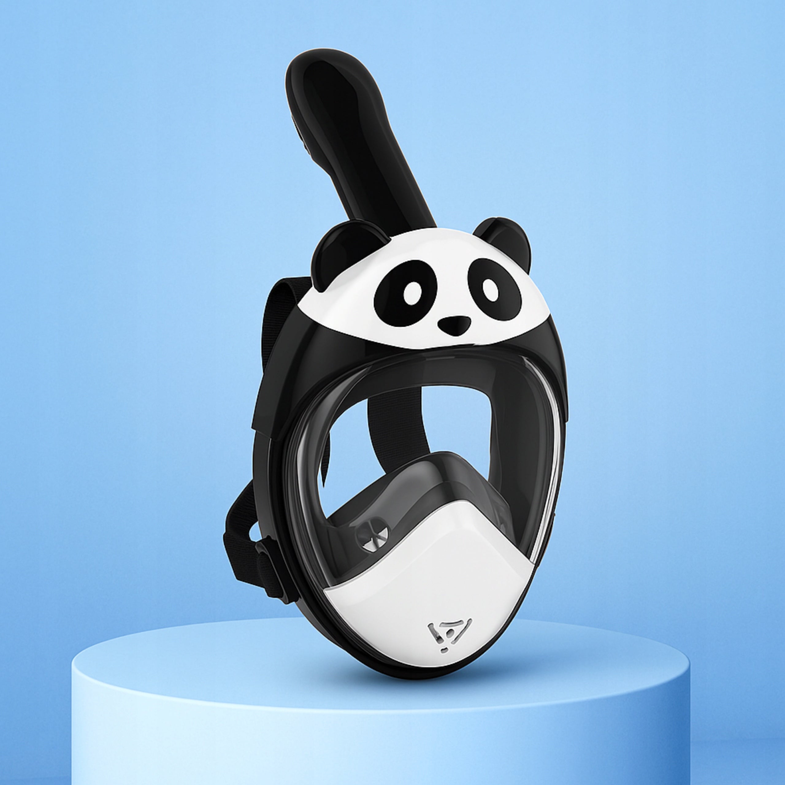 Full Face Diving Mask Professional For Snorkeling Panda XS Packaging status original
