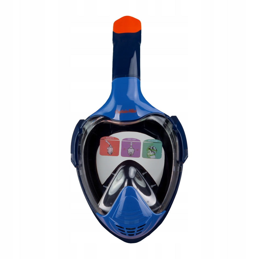 Full Face Diving Mask with Captain Mike L/XL TUBE Brand Captain Mike