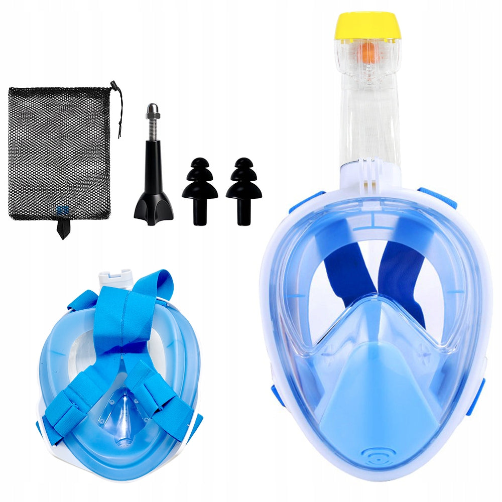 Full Face Diving Mask with Tube - L/XL FOR SNORKELING DIVING Brand no brand