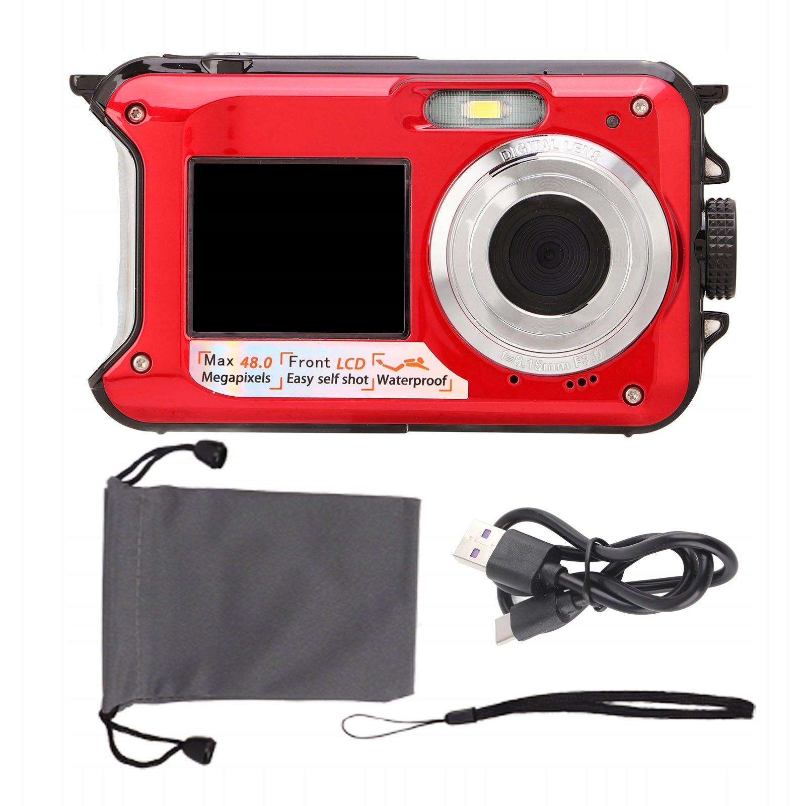 Full HD 2,7K 48MP 10ft Waterproof Underwater Digital Camera 98
