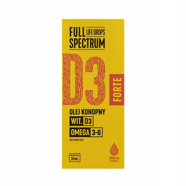 Full Spectrum Life Drops Hemp Oil D3 Forte 30 ml Manufacturer code 3895941