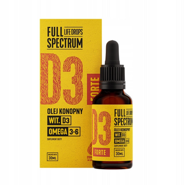 Full Spectrum Life Drops Hemp Oil D3 Forte 30 ml