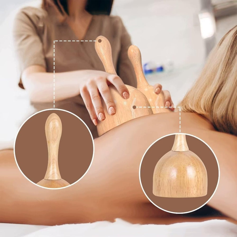 Full body massage set maderotherapy wooden 6in1 cellulite lymph Medical device no