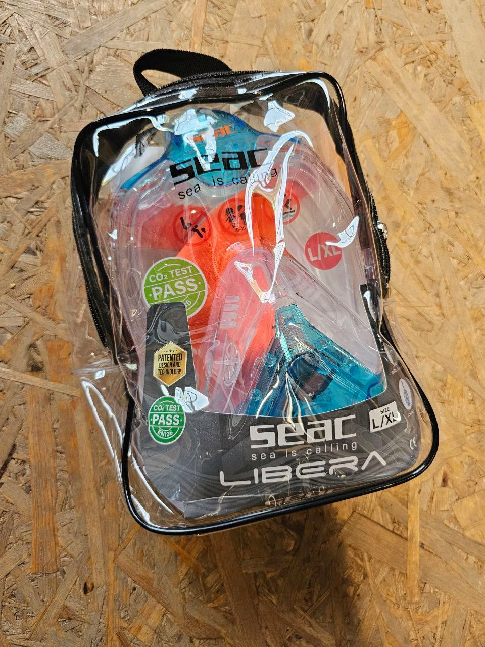 Full face diving mask, with tube Seac Libera blue Manufacturer code 170-5AO/SKL