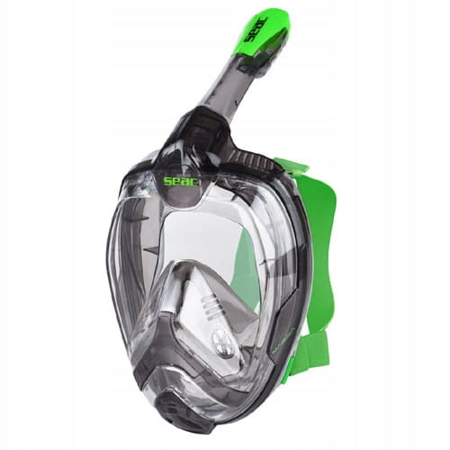 Full face diving mask, with tube Seac MAGICA black