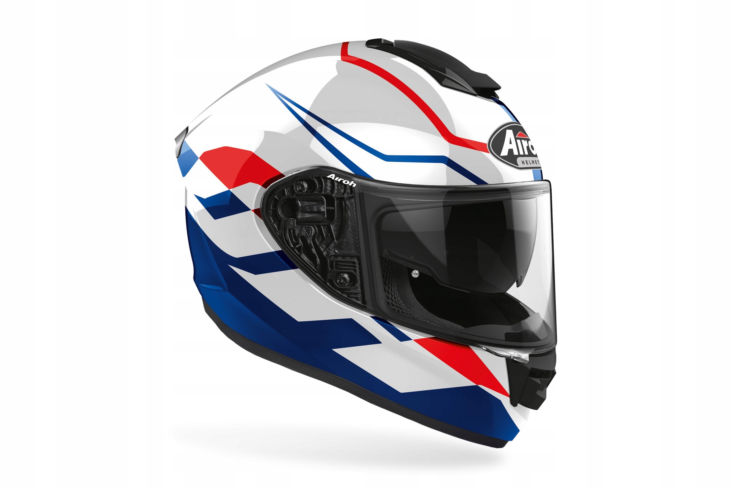 Full face helmet Airoh ST501 Frost Blue Red Gloss M SALE BIMOTO Packaging status original