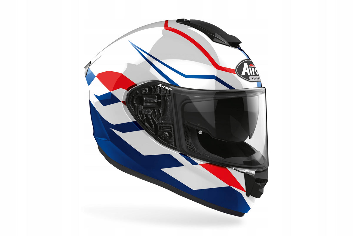 Full face helmet Airoh ST501 Frost Blue Red Gloss M SALE BIMOTO Packaging status original