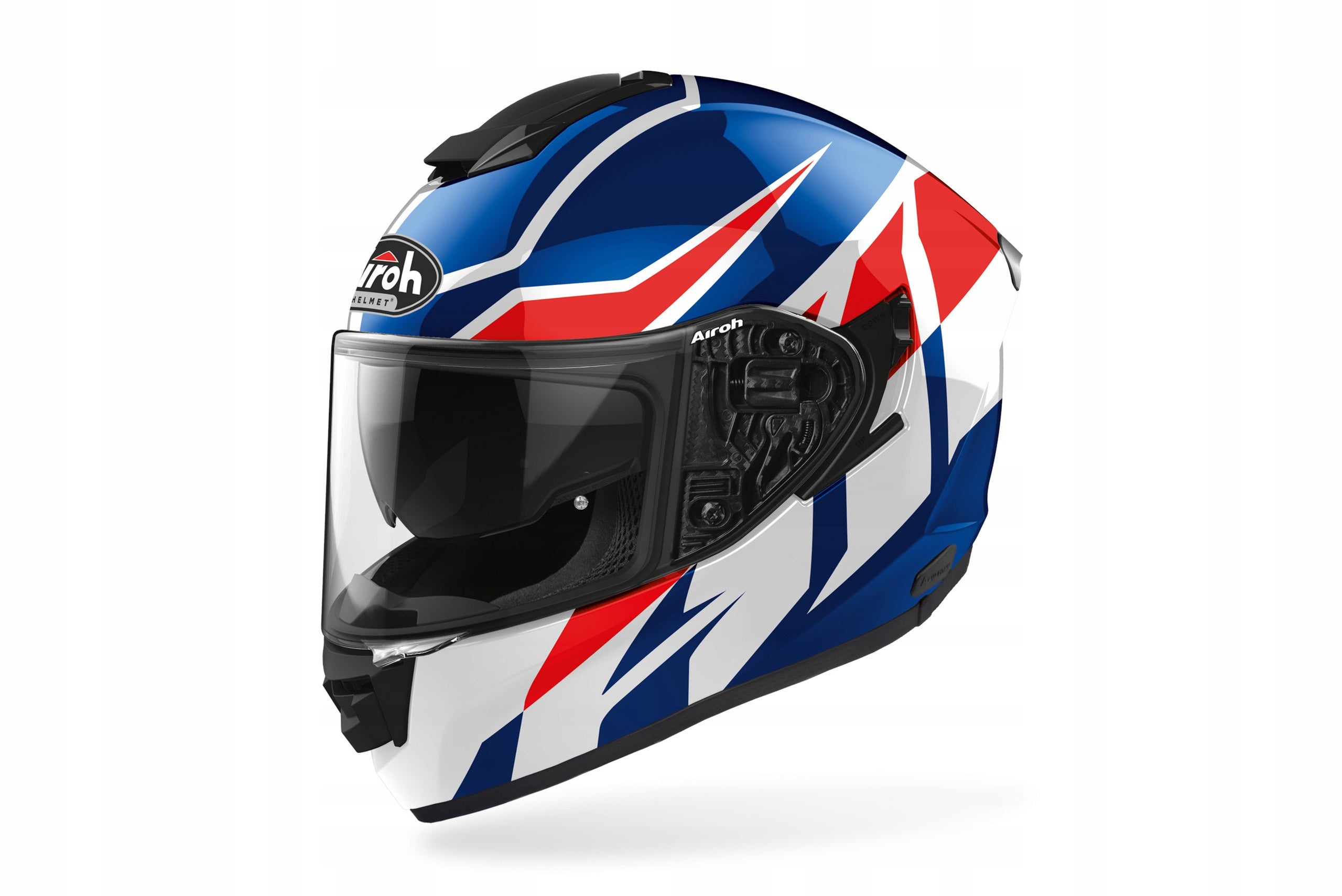 Full face helmet Airoh ST501 Frost Blue Red Gloss M SALE BIMOTO