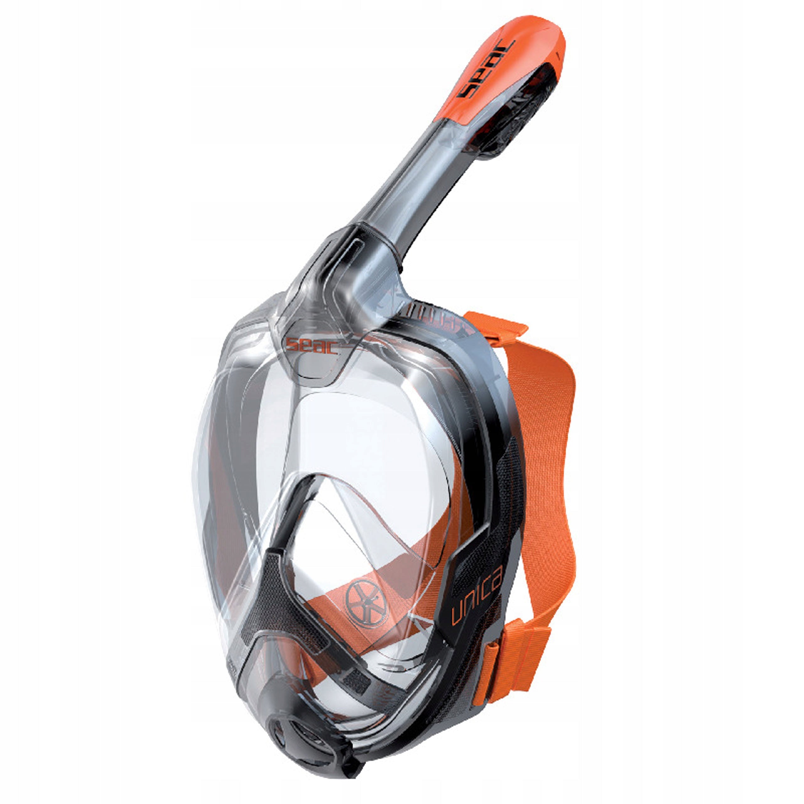 Full face mask SEAC UNICA MED L/XL black and orange