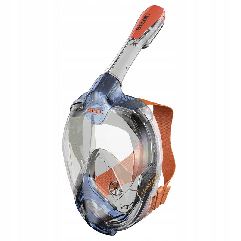 Full face mask Seac Magica L/XL - snorkeling, panorama blue/pump.