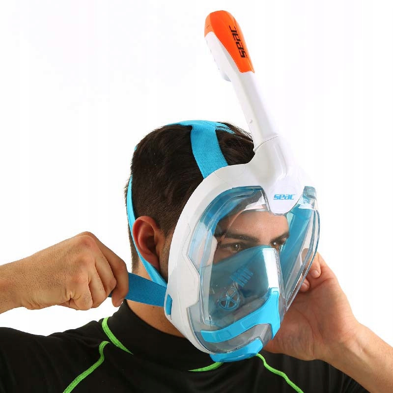 Full face mask Seac Magica S/M - snorkeling, panorama, white/blue Brand Seac