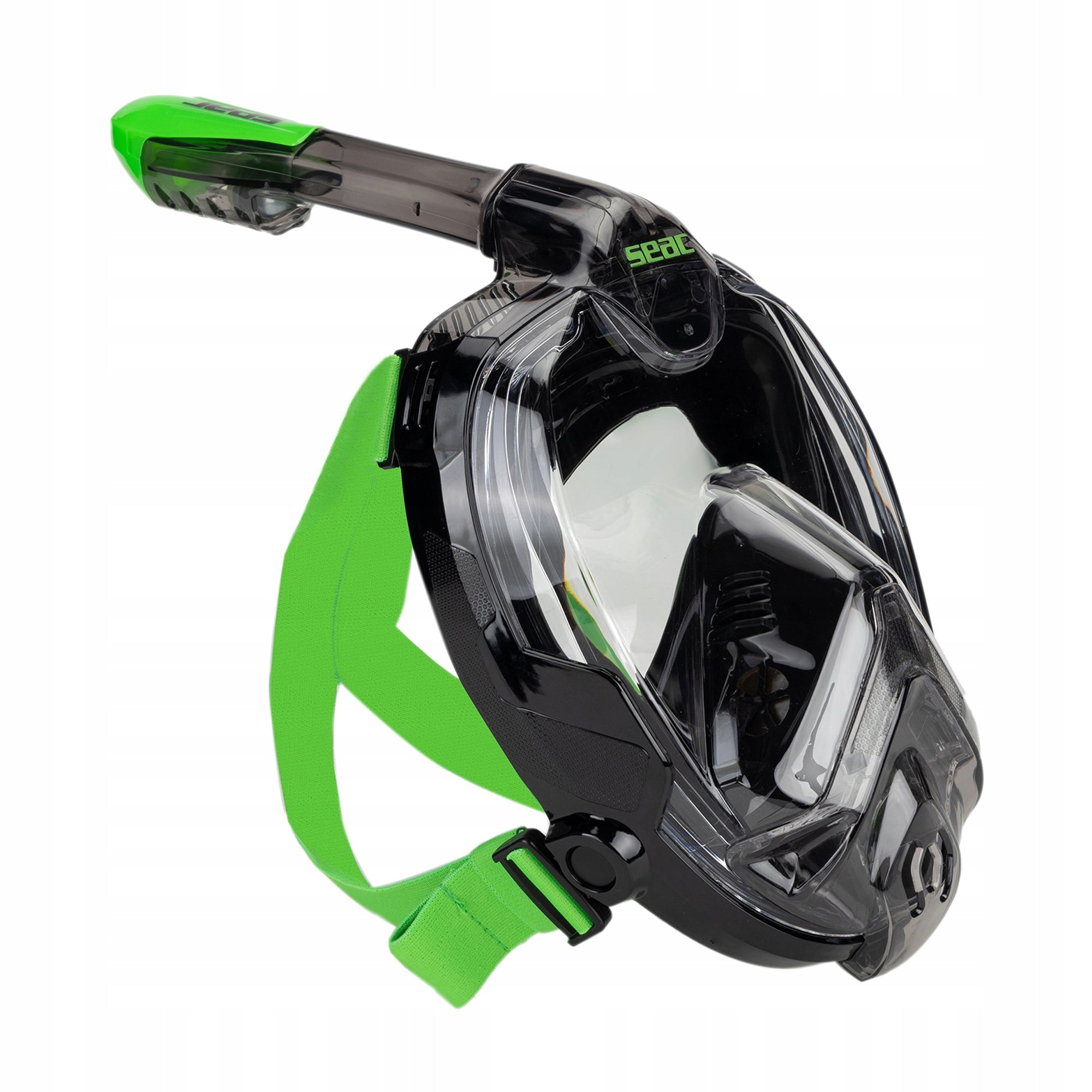 Full face mask for snorkeling SEAC Libera black/green lime L-XL