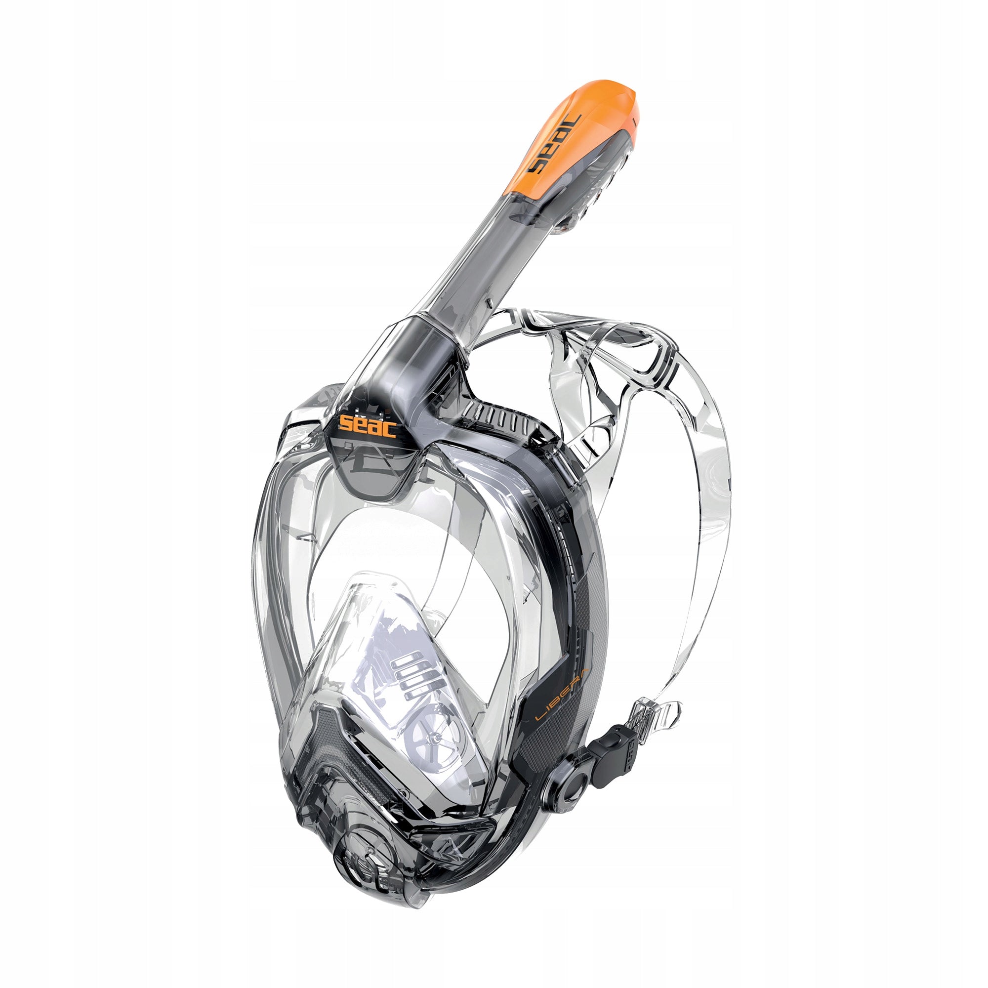 Full face mask for snorkeling SEAC Libera black/orange XS-S