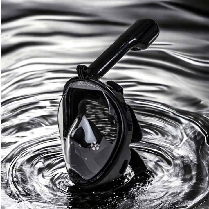 Full face mask, with snorkel tube black L/XL Brand no brand