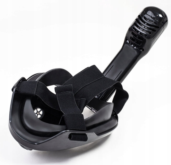 Full face mask, with snorkel tube black L/XL Kind full face