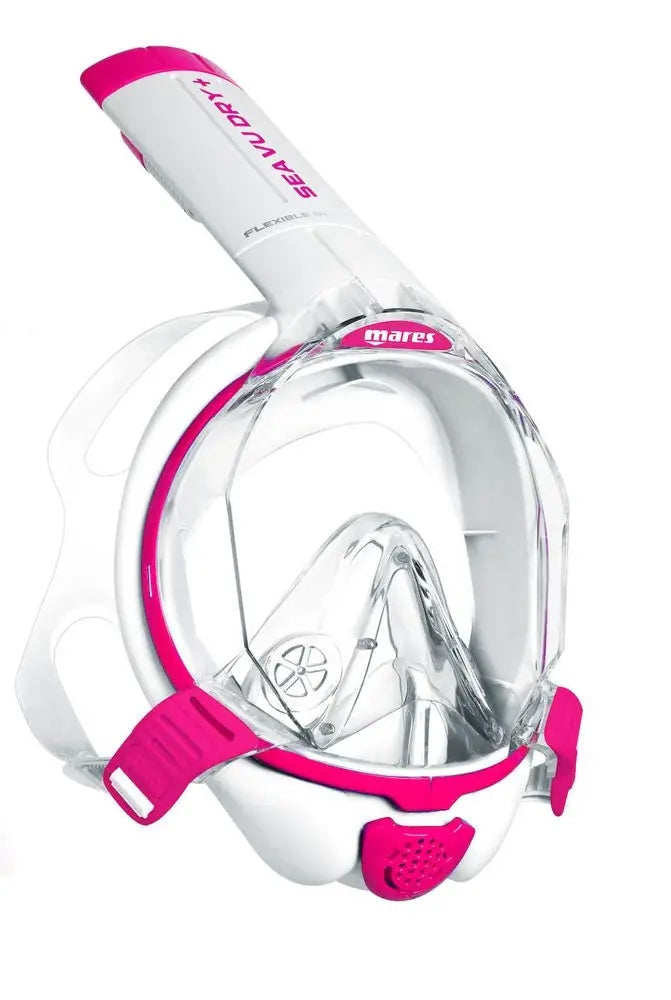 Full face snorkelling mask Mares Sea Vu Dry+ pink size S/M