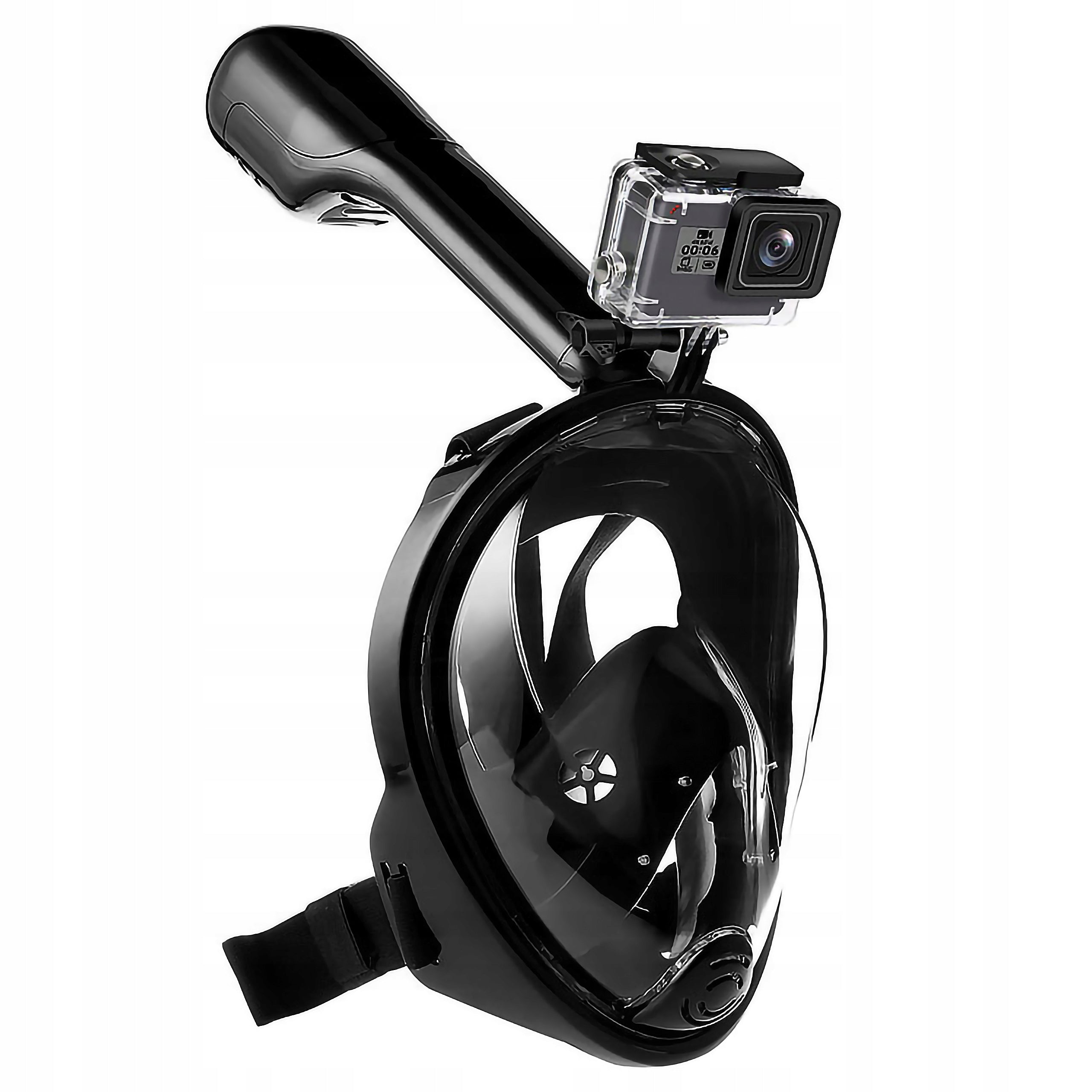 Full mask for snorkel and GoPro HERO 13 12 11 10 9 mount