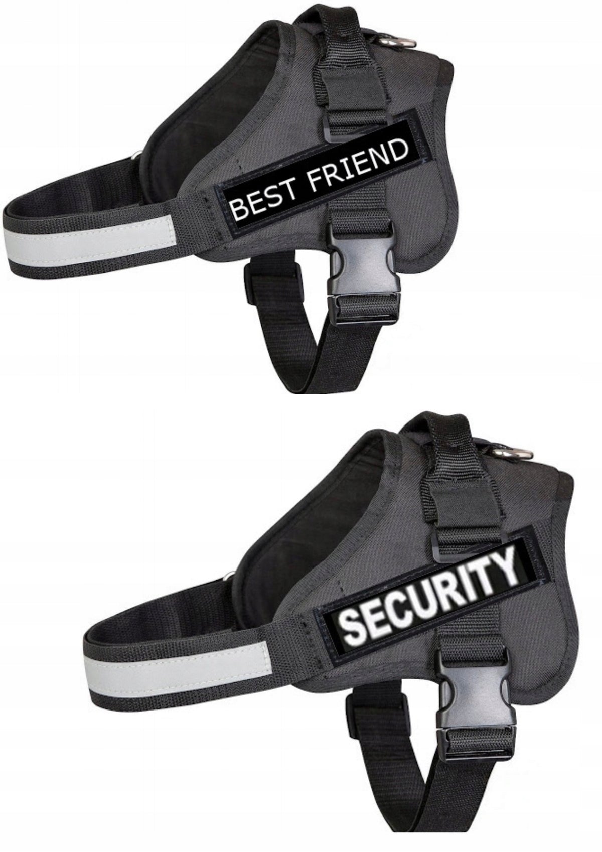 Full reflective harness with pressure-free handle Packaging status original